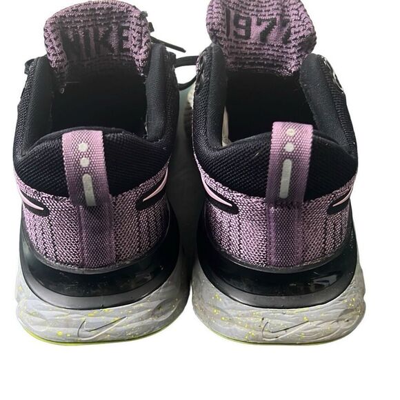 Nike Women's Black and Purple React Infinity Flyknit 2 Lace Up Running Shoes Siz - Picture 9 of 13